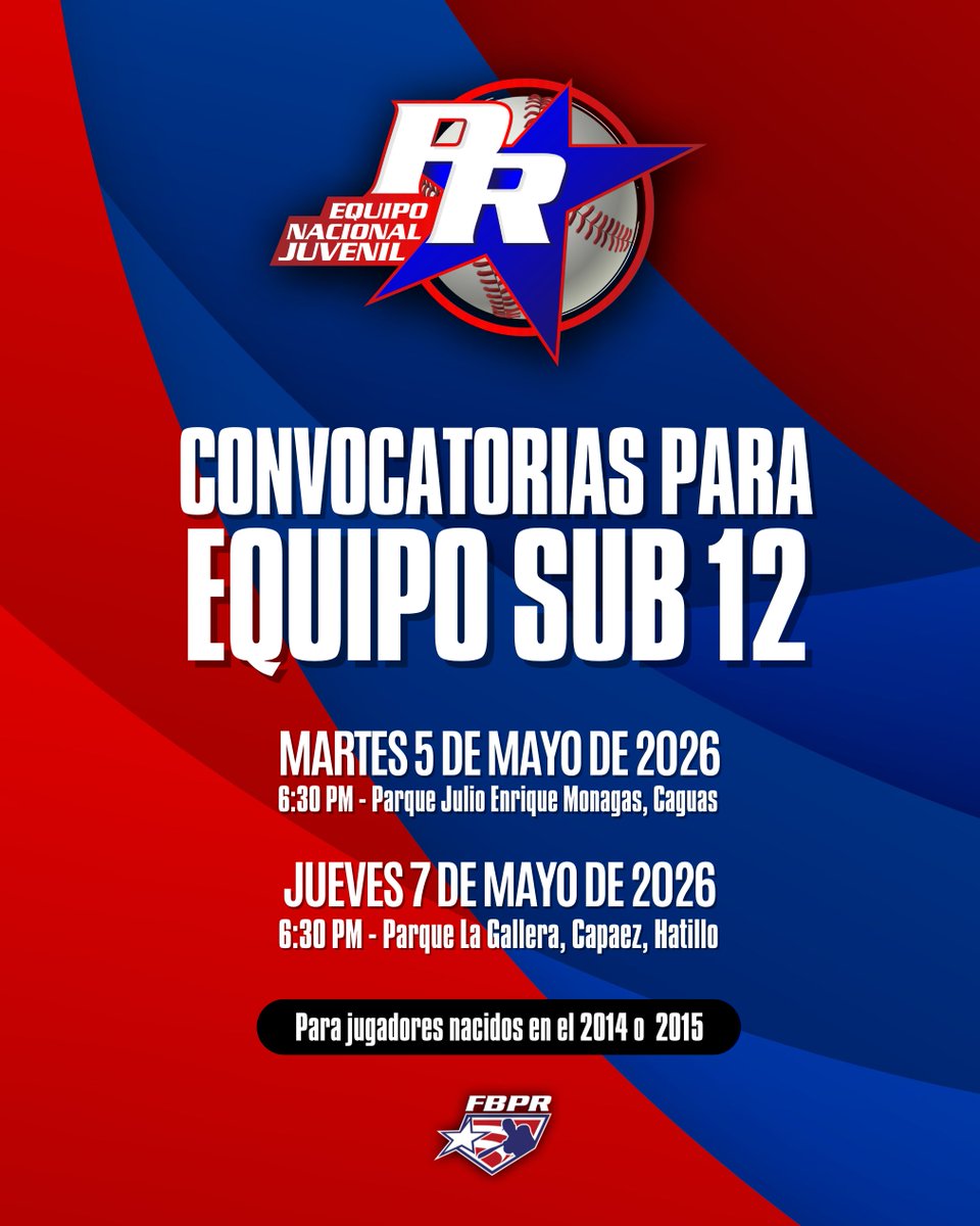 Federación de Béisbol 🇵🇷 tweet media