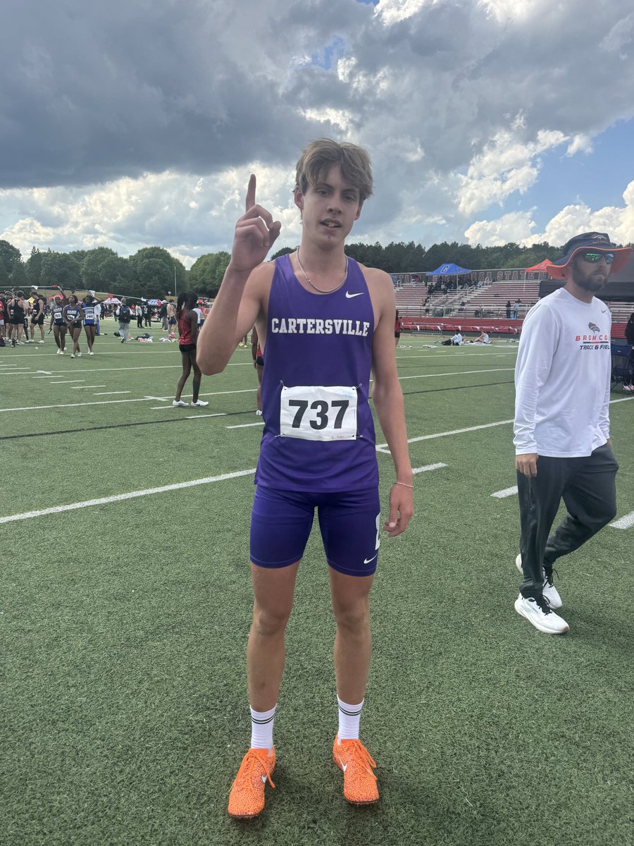 CoachTCanesTF's tweet photo. STATE 4A FINALIST in BOTH The Men’s 1600M (Sectional Champion!) &amp; 3200M @ Ethan Empie! #canesgofast! https://t.co/oaXtQOaiA1