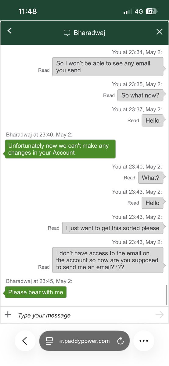 chelcc69's tweet photo. So I’ve been trying to get over £300 out of my @paddypower for months now and they are doing everything they can stop me getting it, I wouldn’t be as bothered about it but recently got let go from my job and am scraping by, really need this money I am begging someone can plzhelp https://t.co/q3VzF0myPy
