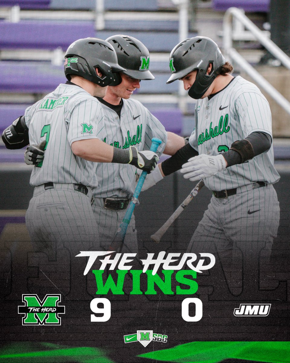HerdBaseball's tweet image. That’s a Herd W!🤘

#WeAreMarshall