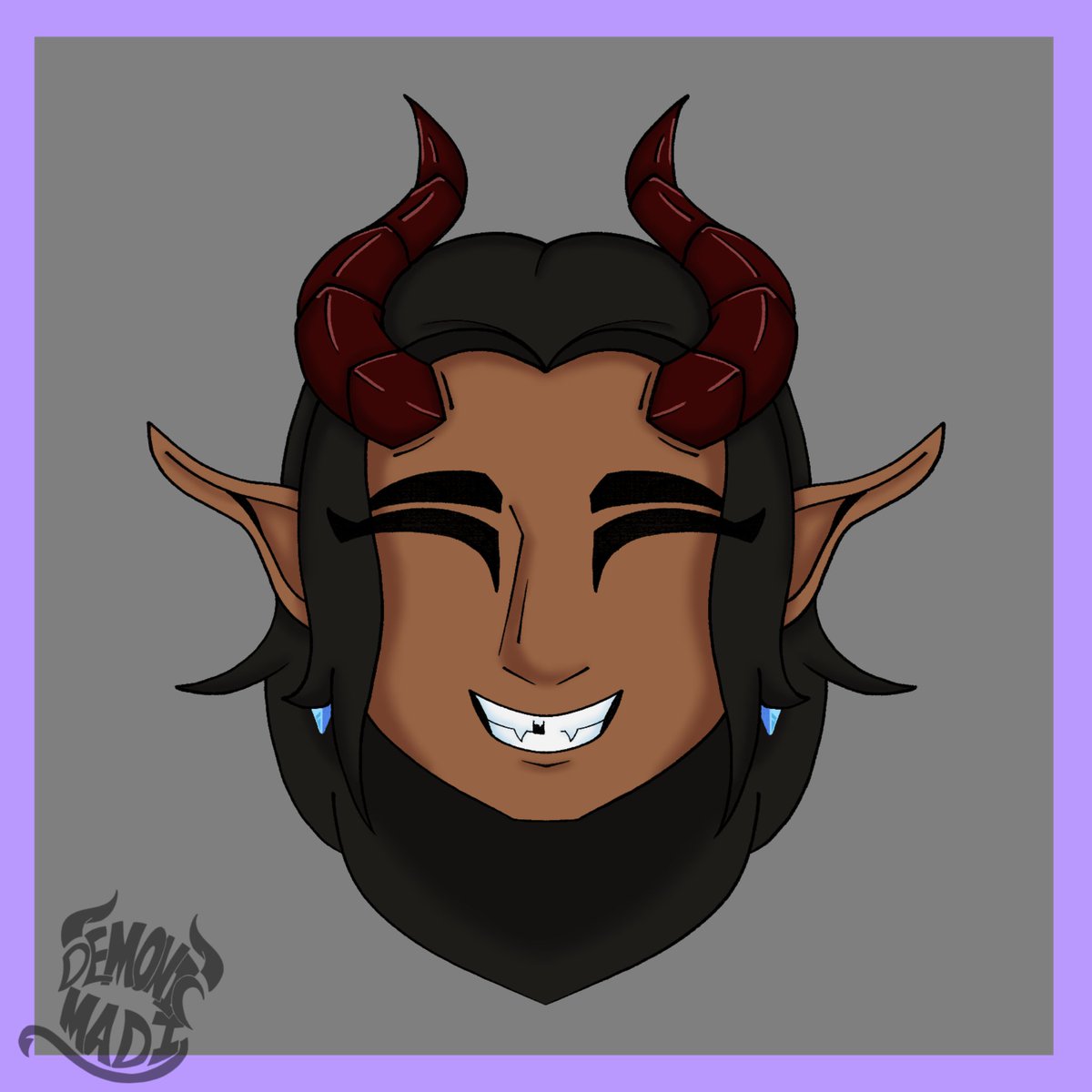 DemonicMadi's tweet image. Wanted to draw a headshot of my sona to get back into drawing! #digitalart #DigitalArtist #digitalartwork #digitalartist #digitalillustration #drawing
