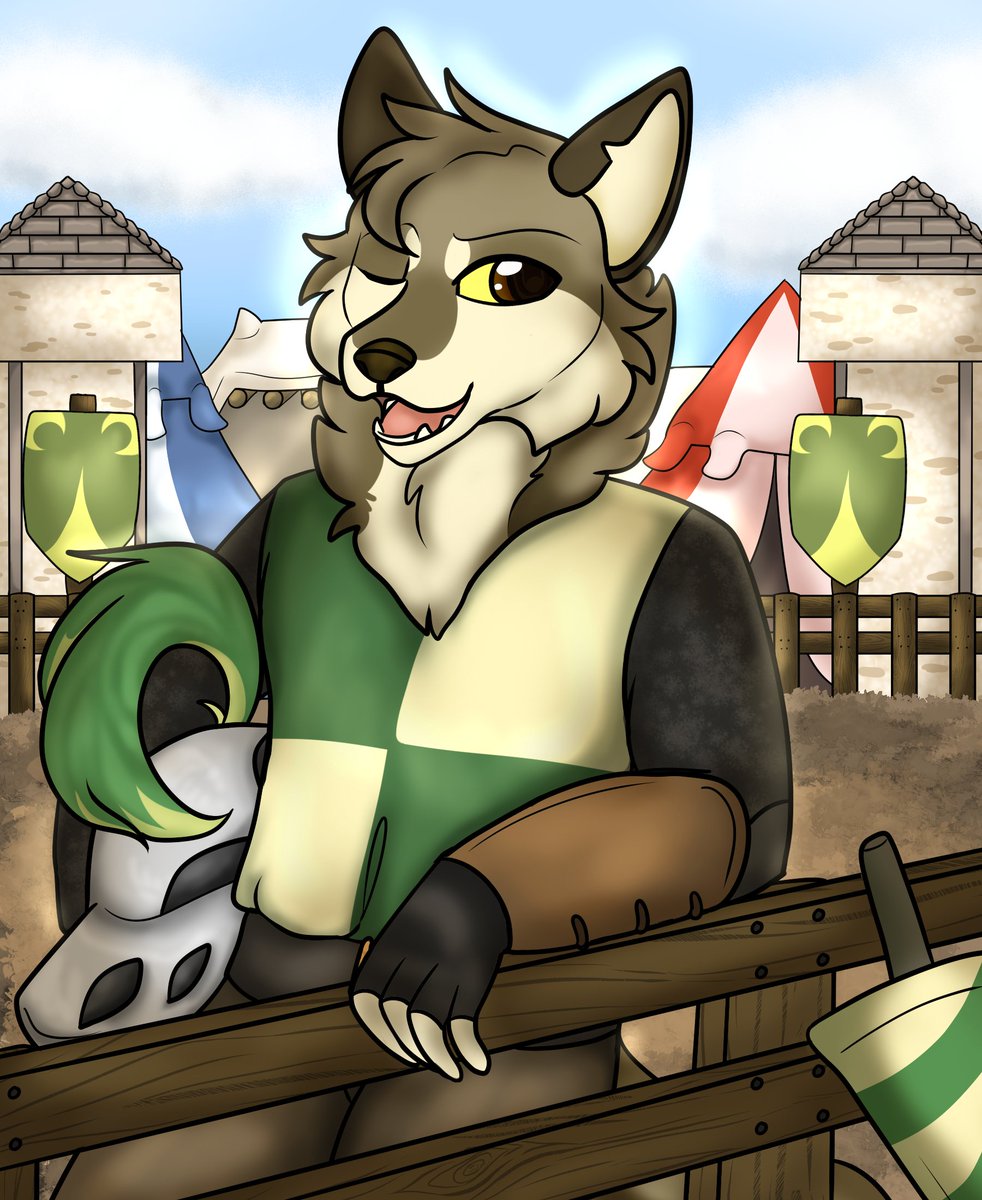 HelloSeattleArt's tweet photo. guess i should start posting the art i did for #lvfc 
#furry #furryart https://t.co/588636cepv