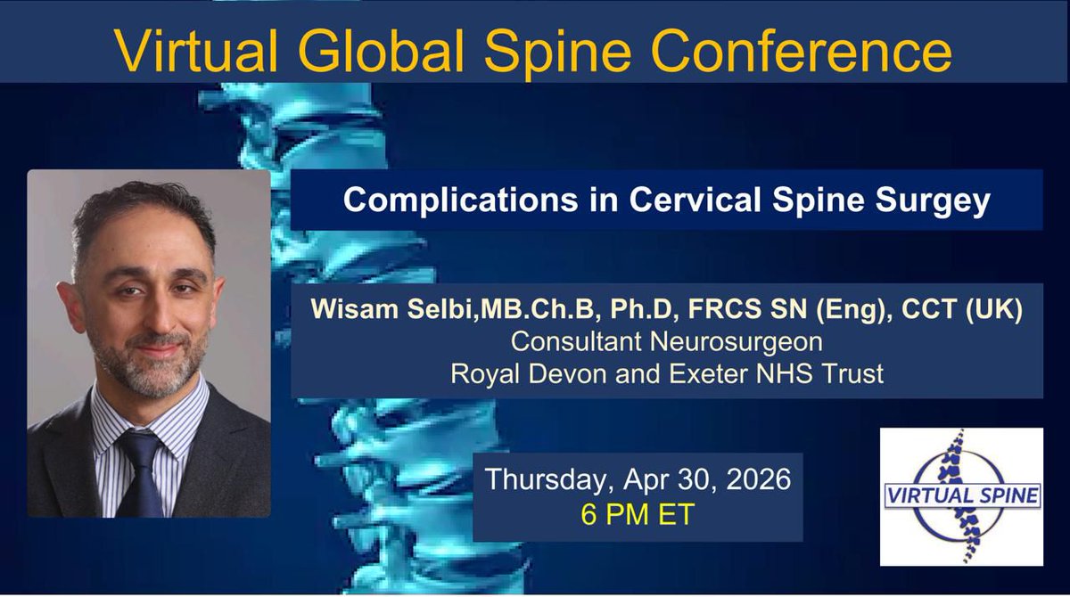 Virtual Global Spine Conference tweet media