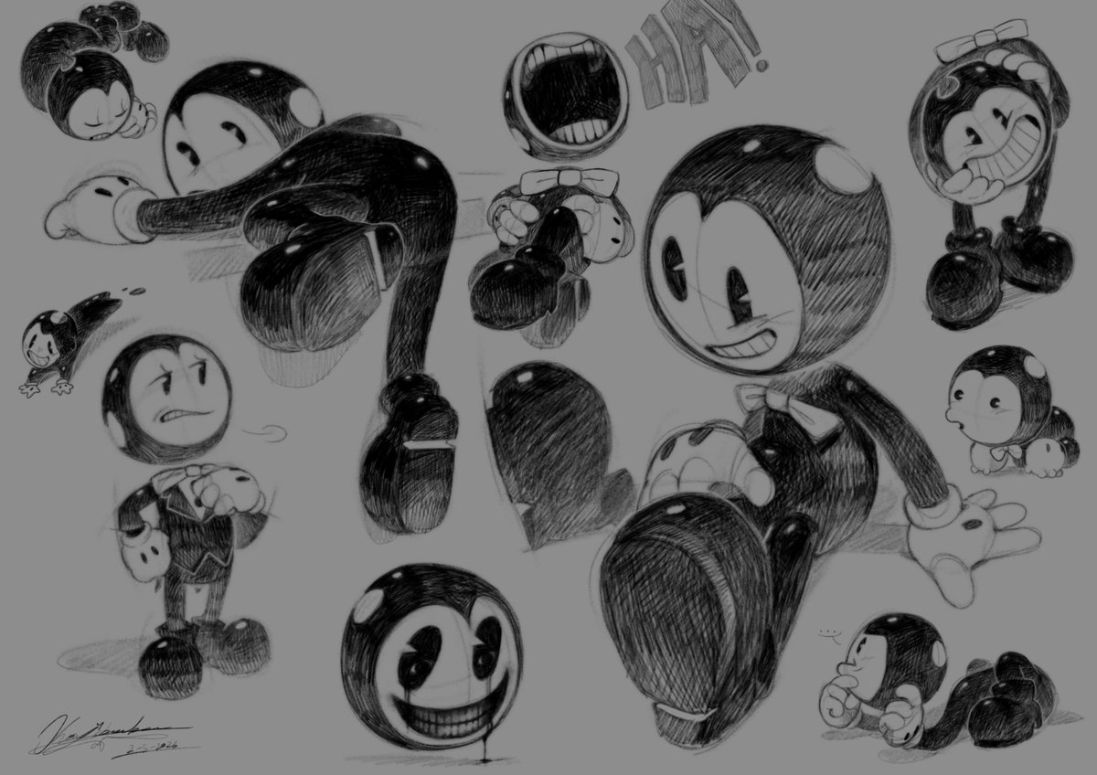 Koryabeebee's tweet image. Bendy boy🖋️
#Bendyandtheinkmachine #doodle