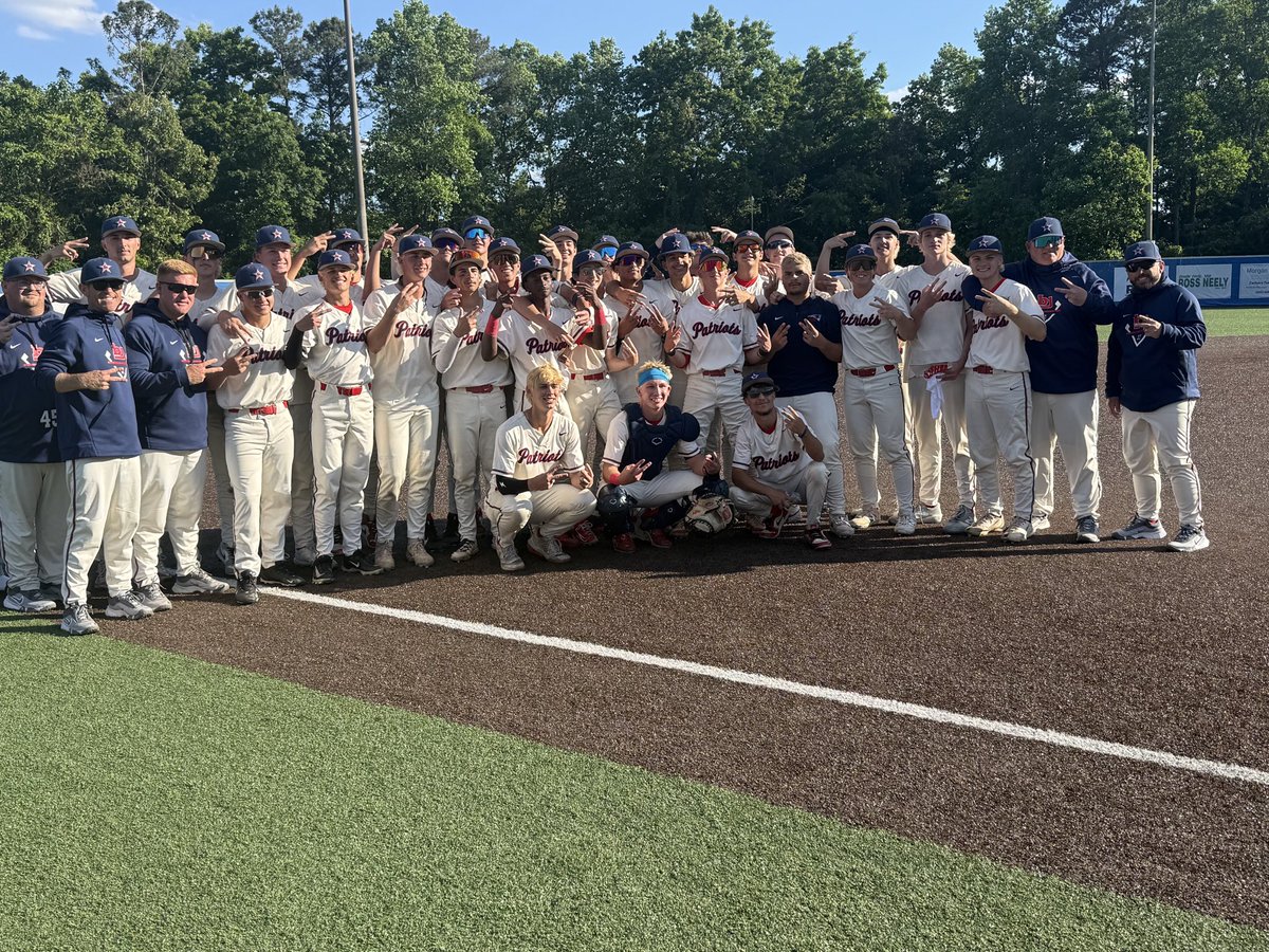 bjpatriots's tweet image. Huge series victory over #1 Vestavia.  I couldn’t be more proud of the players, coaches and Championship culture that has been established @BJHSBaseball.  See everyone on the hill next weekend as we host Thompson.  #BJP