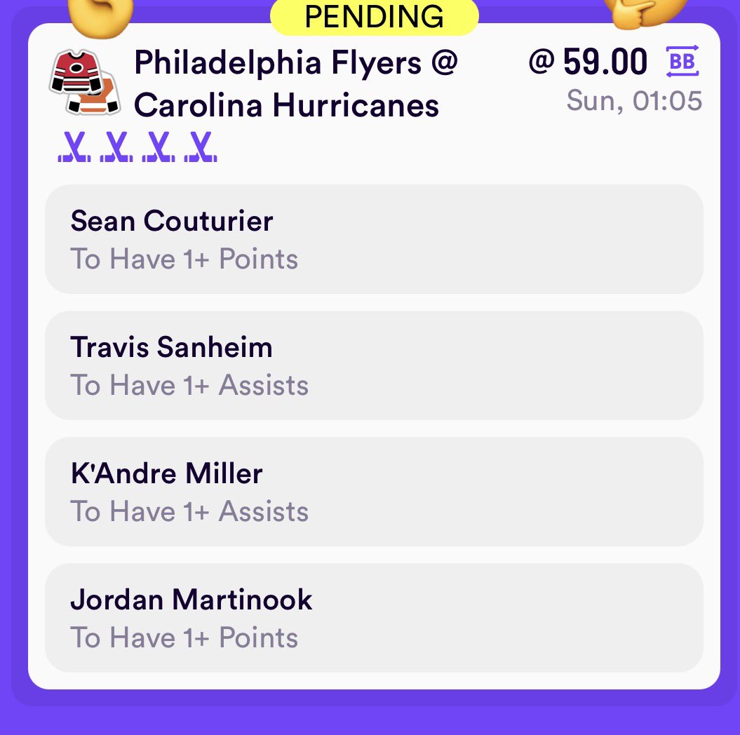 PdogTips's tweet photo. Flyers @ Hurricanes (Game 1). 🇺🇸🏒🇺🇸

Could be another dreary low score playoff but here are few long shot builders for game in the hope of some goals!

If using 365 could do just points if prefer not to take assists. https://t.co/8IkFoMHyTz