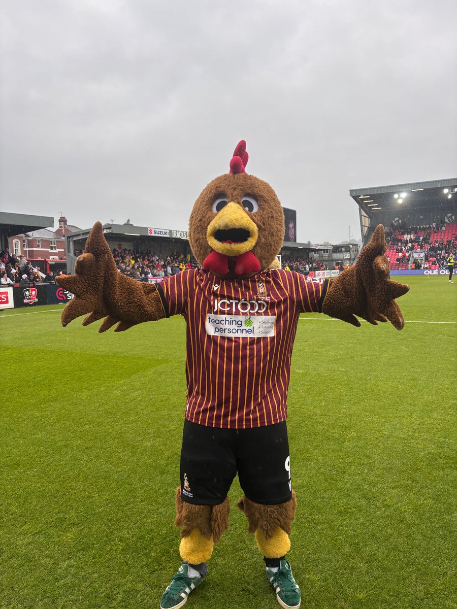 billyandbronte's tweet photo. Enjoyed my day out in Exeter! 🤩

Let me know how you found your matchday experience...🐓

#BCAFC | @teachingperson https://t.co/OlBCCxMdot