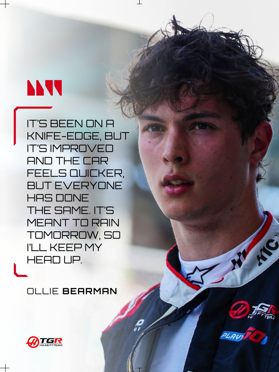 HaasF1Team's tweet photo. "It seems that everything has to be perfect, and it’s been on a knife-edge, but it’s improved and the car feels quicker, but everyone has done the same." 🗣️ OB

#HaasF1 #F1 #MiamiGP https://t.co/8slEY5X4V8