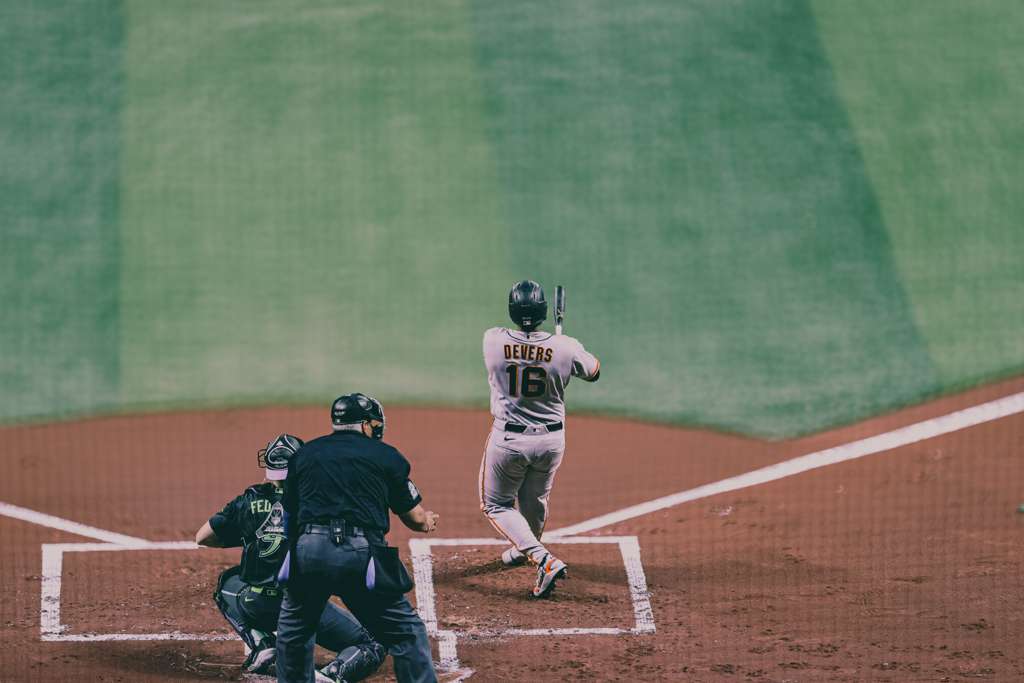 JosephRutland5's tweet photo. @DonDocuments407 is covering #Giants/#Rays at Tropicana Field for @RTB_io on Saturday night. Took these photos of Giants' Rafael Devers. Nice work, Don. https://t.co/aysPvmVYnZ