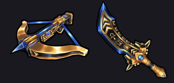RequestingBlox's tweet photo. Egyptian Weapon Set for my upcoming roblox game 🫡

Models &amp; Textures by me

inspired by mm2's weapon style

 #Roblox  / #RobloxDev  / #RobloxArt / #RobloxBuilder / #RobloxModeler / #robloxart / #RobloxDevs https://t.co/D7I4BtJvD0