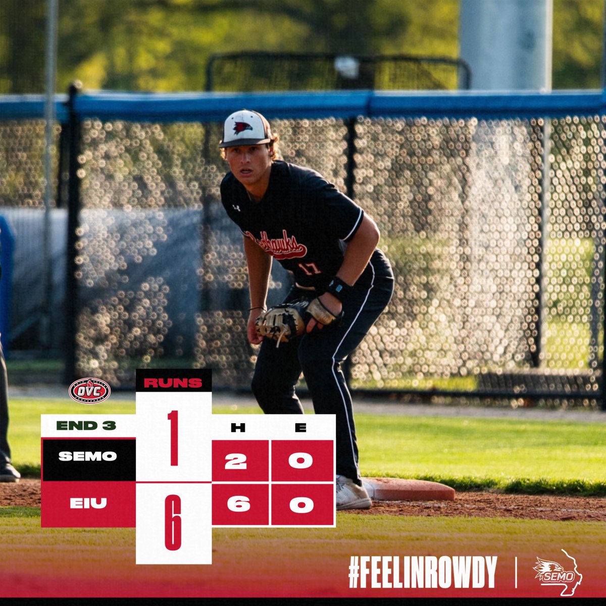 SEMObaseball's tweet image. EIU adds on. 3-4-5 due up for the Redhawks to respond.

SEMO 1, EIU 6, T4

#FeelinRowdy x #NCAABaseball