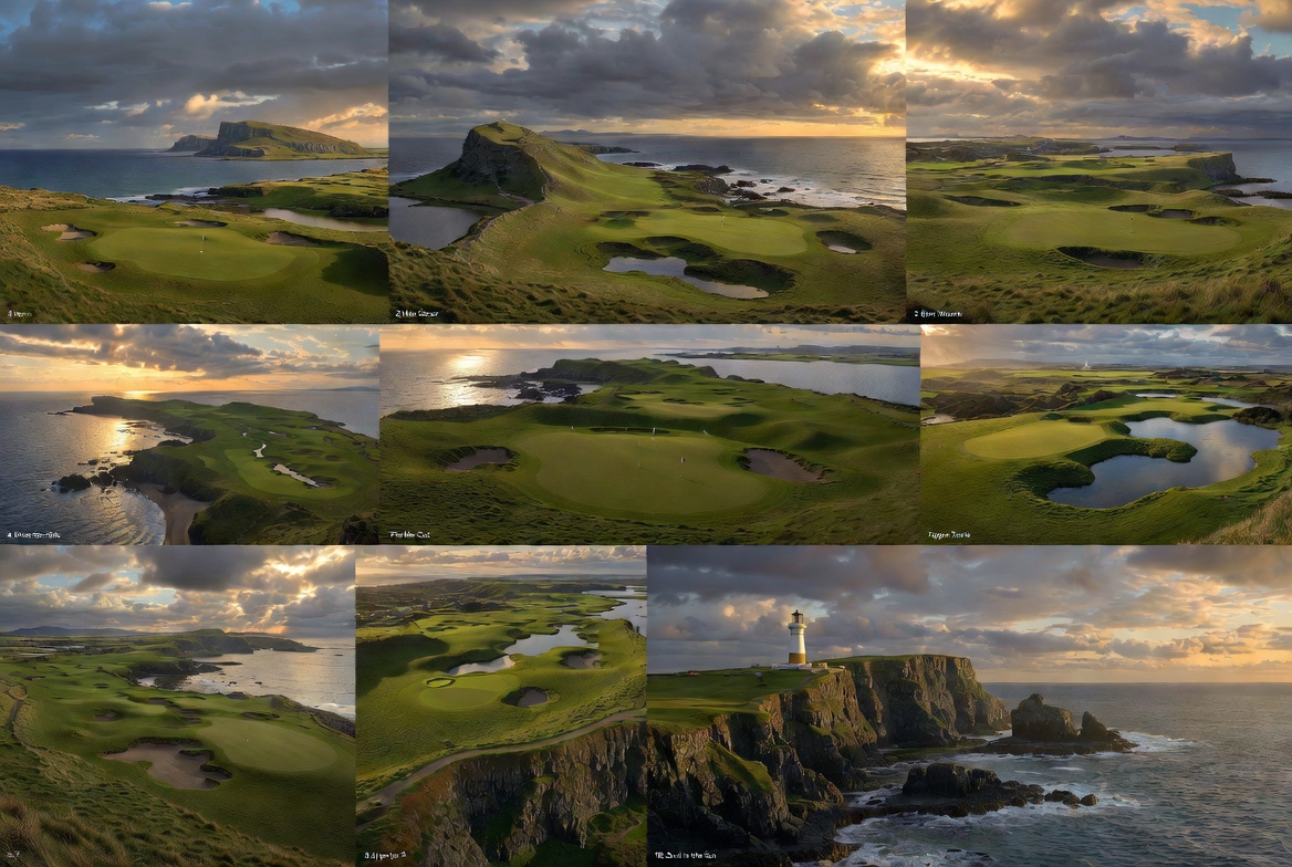 417Hitech's tweet image. 11/11 ~ ⛳️Thread ↑ @Grok's Trump Turnberry ~ Ailsa Course version 🏌️‍♂️

#golflife #golfcourse #grokai 
#grokimagine #aiArt #golf