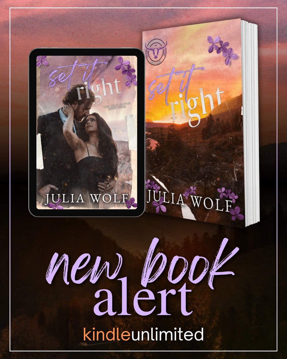 gingin615's tweet image. ✨New Book Alert:
SET IT RIGHT by Julia Wolf! 
#OneClickNow
mybook.to/SetItRight
Available in KU  
#bookish #theauthoragency