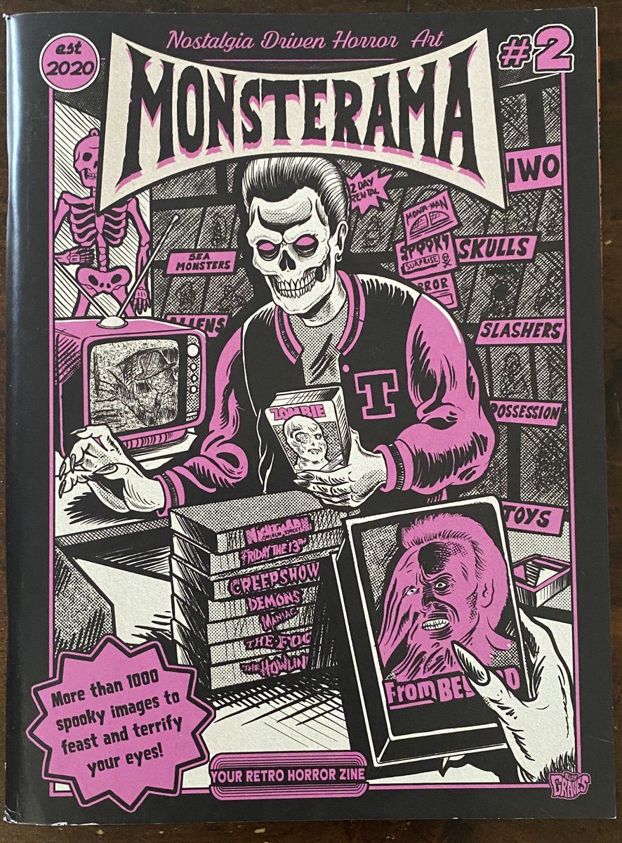 pencil_army's tweet image. My Third Housewarming gift was Monsterama Magazine #2 from the UK which is filled to the brim with old drive in ads, classic horror graphics and contemporary monster art. They're still around so make sure to check them out because it's great.

#MonsteramaMagazine #PhysicalMedia