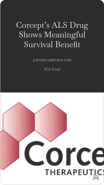 FundJls's tweet image. jlsfund.substack.com/p/corcepts-als… #ALS