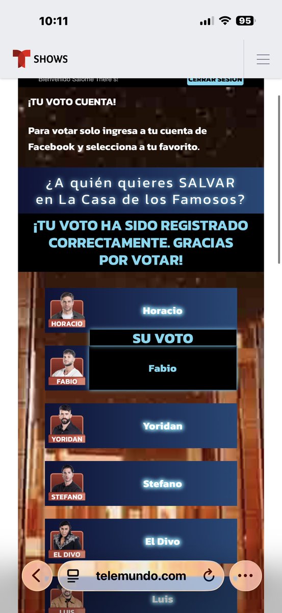 Sigan votando por Fabio por favor  #LCDLF6