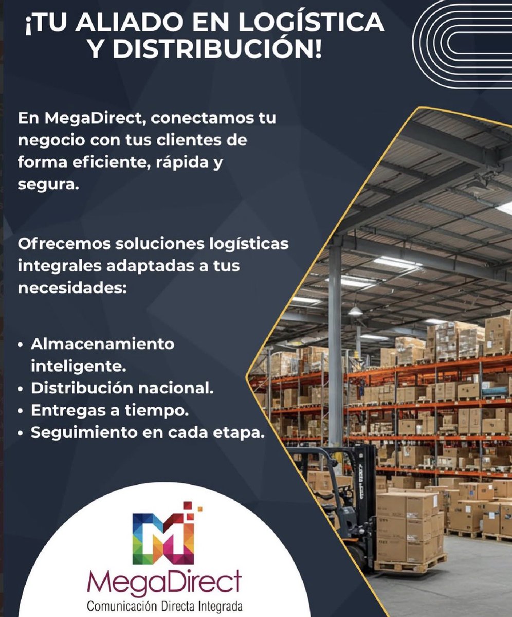 Mega_Direct_of's tweet photo. Optimizamos tiempos y costos para asegurar que sus productos lleguen en perfecto estado, mejorando la satisfacción de sus clientes. #logística  #distribución #almcenaje #megadirect https://t.co/2skF93vVSX