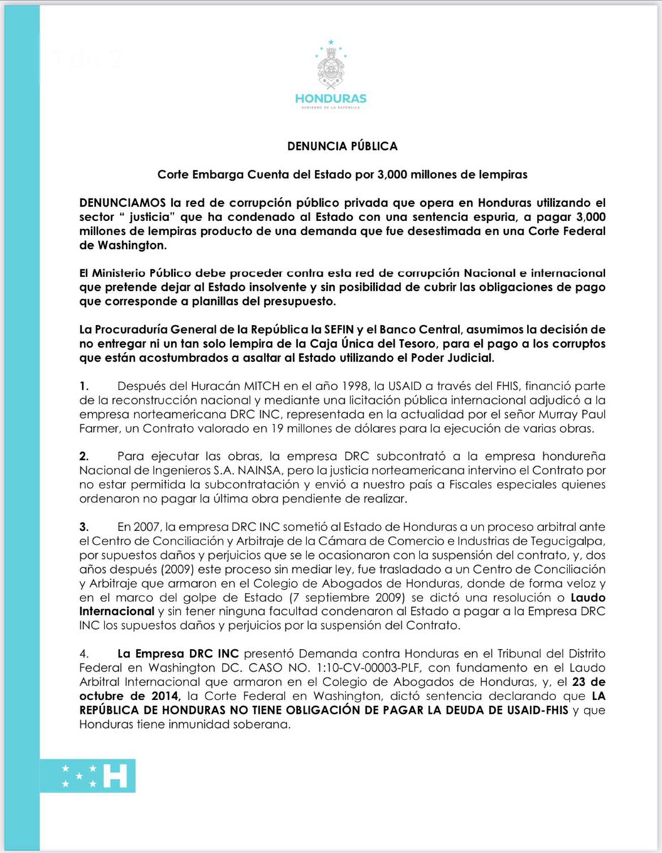 HONDURASLIBRE20's tweet photo. @CesiaMejiaHN @1LuzErnestina1 está sentada donde está porque su esposo fue ministro en el gobierno del Cabro Negro y el es quien controla a APH y por eso hicieron esa puercada para sacar a @MilagrosGZ18

gran corrupto el esposo, ladrón y sinvergüenza, preso debería estar él y la doña https://t.co/DFjdzzvWlE