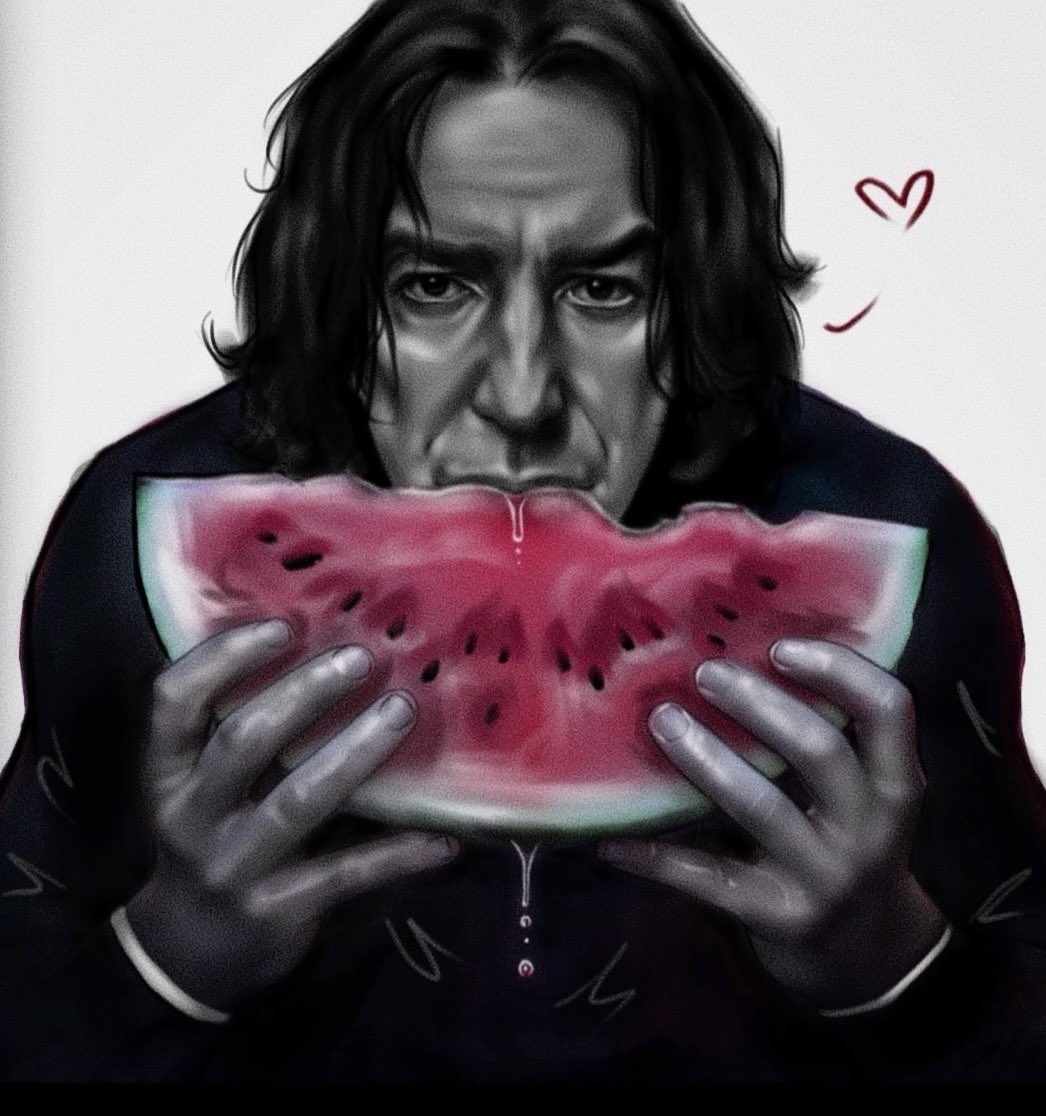 yamahagri_'s tweet image. I want a watermelon
#severussnape #snape #harrypotter