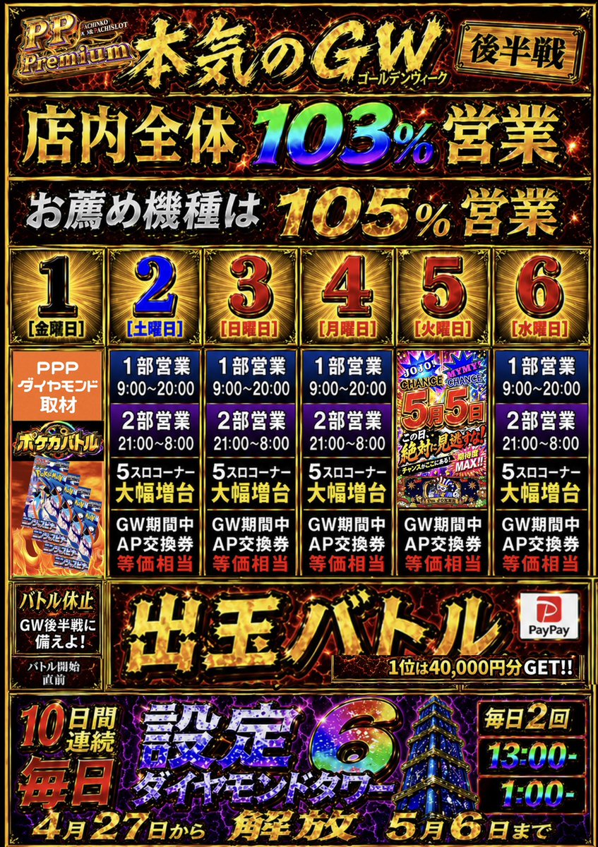 🎰【PPPremium】🎰オンラインパチンコ・パチスロサイト tweet media