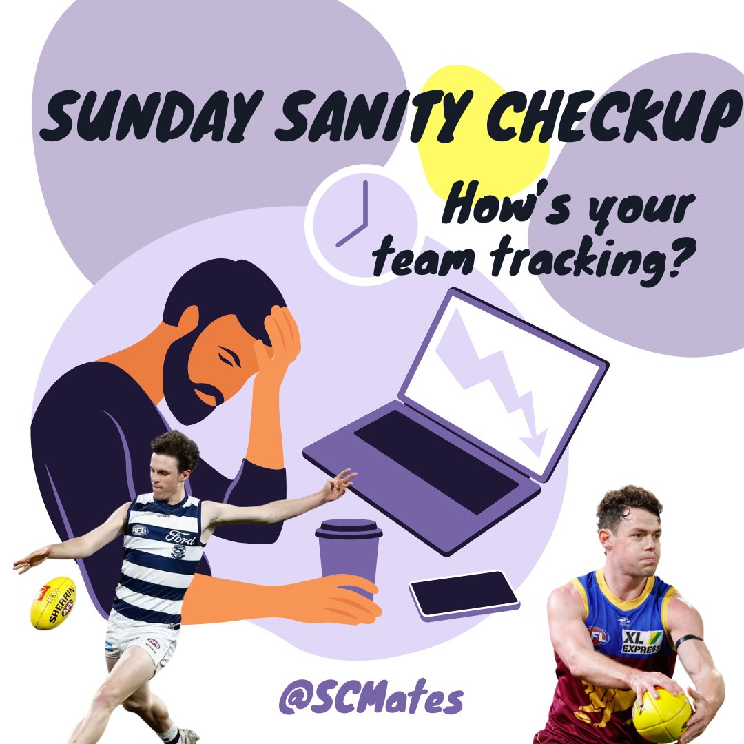 At least there's only 2 more games until this horror show of a round is over... With so many underwhelming premos this round, who is in your firing line to cop the rage trade once lockout lifts tonight 🤔🤬🤦‍♂️

#supercoach #afl