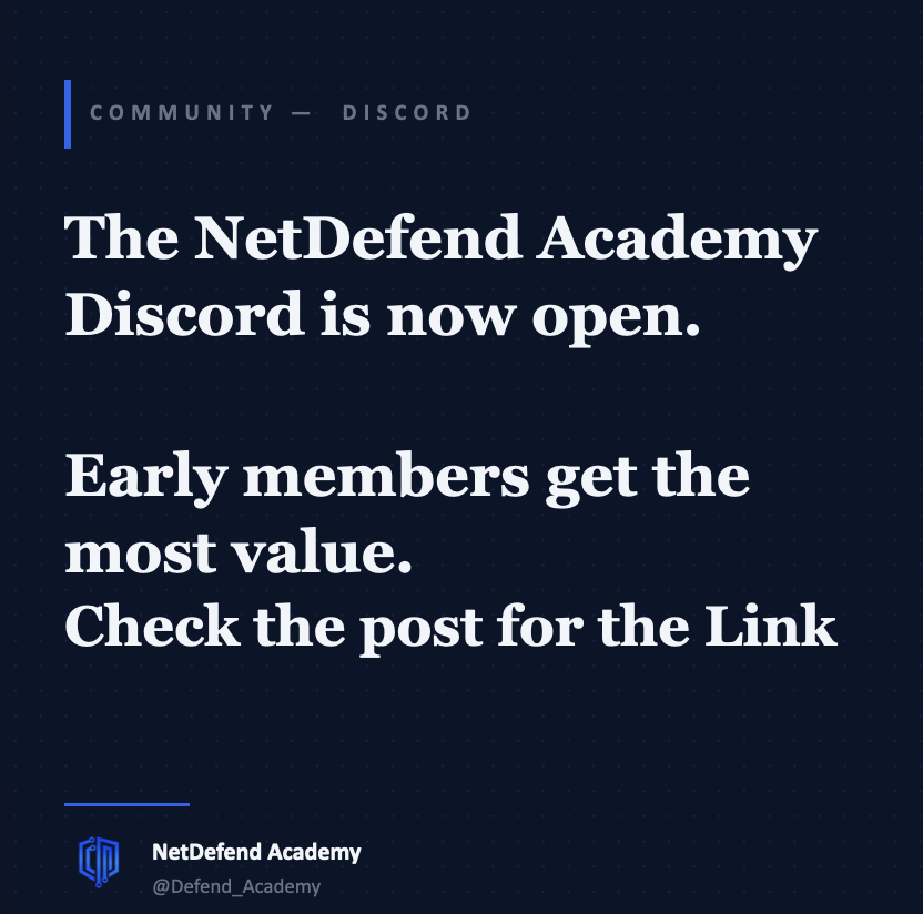 NetDefend Academy tweet media