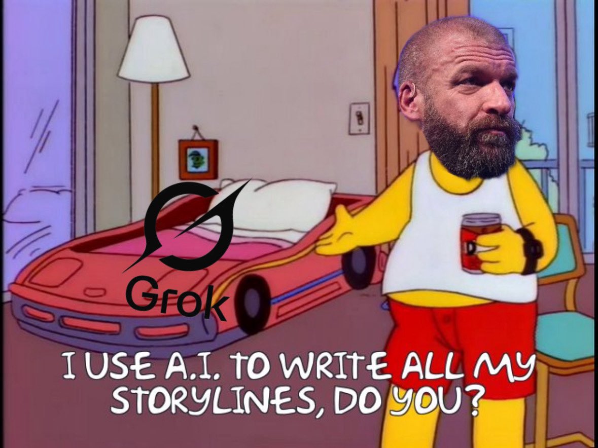 Simpsons wrestling memes tweet media