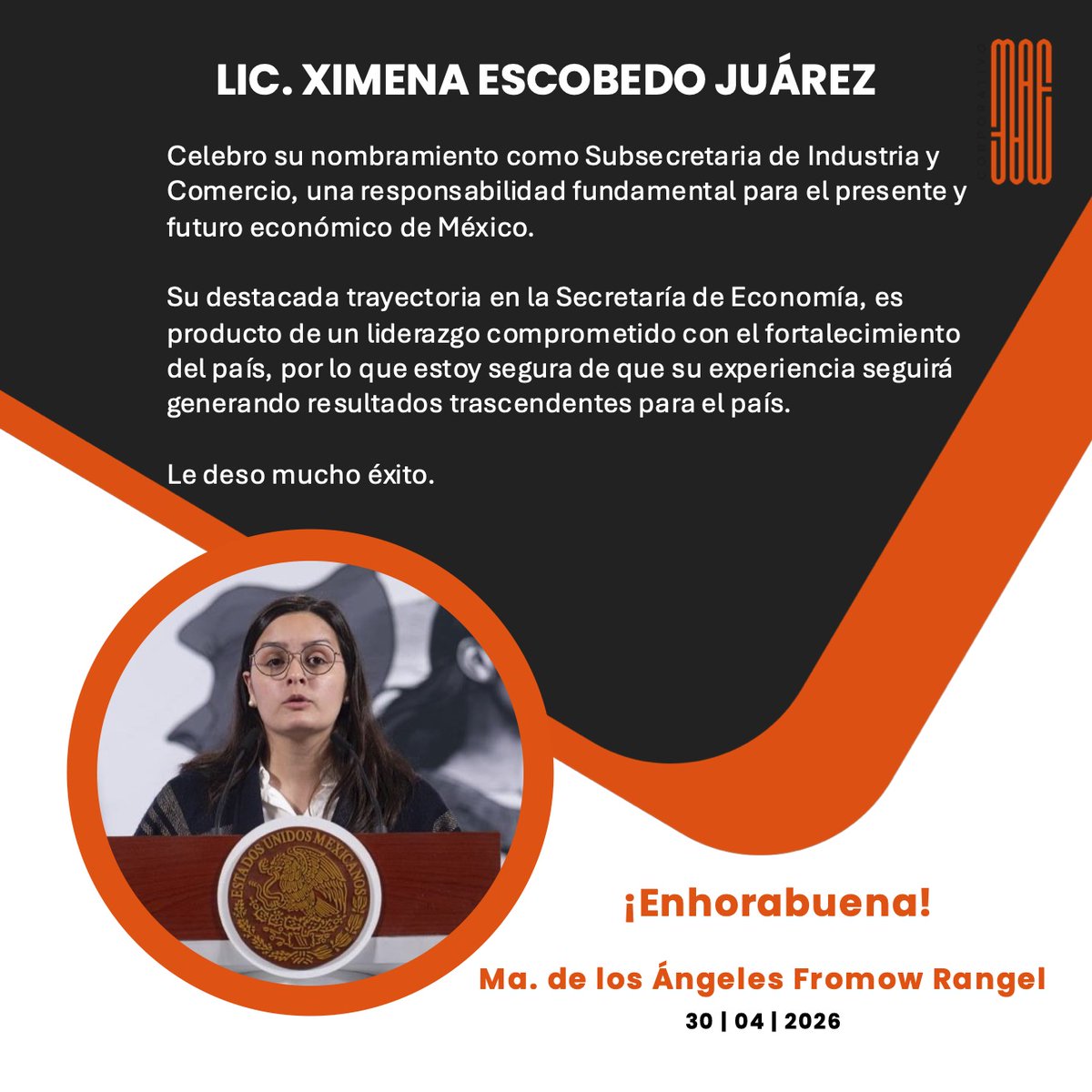 María de los Ángeles Fromow tweet media