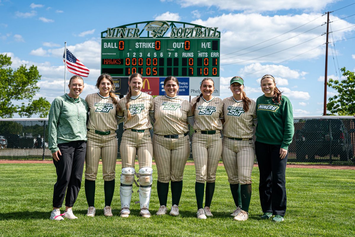 Miners_SB's tweet photo. SENIOR DAY AT S&amp;T 🥎💚

Today we celebrated the seniors who have left their mark on this program through every hit, every inning, and every moment. Thank you for the memories, the leadership, and the pride you brought to the field.

Once a Miner, always a Miner. ⛏️
 #MinerPride https://t.co/XsDybMbd98