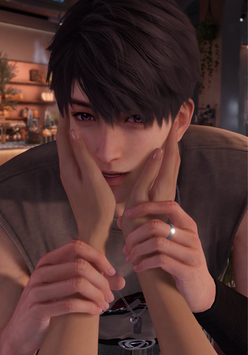 SuninDeepspace's tweet photo. Affinity went up after pulling his card and I got this Caleb interaction, I love him SO MUCH 😭💙🍎 https://t.co/n5jOQeZcBM