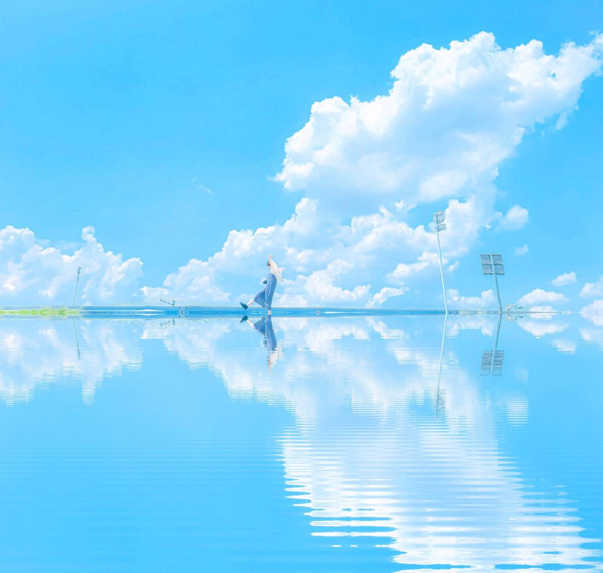 空に青。 tweet media
