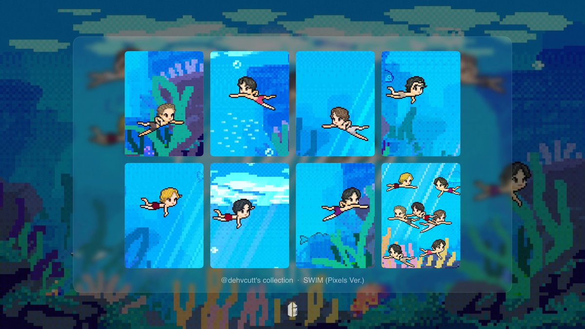 deh_vcut's tweet image. ✅200
 Swim (pixels ver.) 💜
@b_cdapp  #bcd #bcdtrades