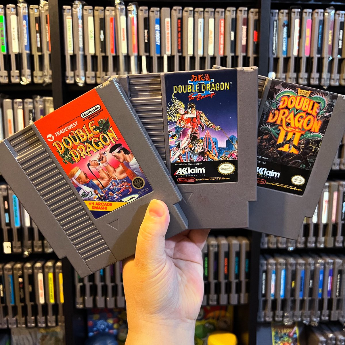 GamerAhmer's tweet image. Which one is your favorite? #doubledragon #nintendo #nes #retrogaming #nintendoentertainmentsystem