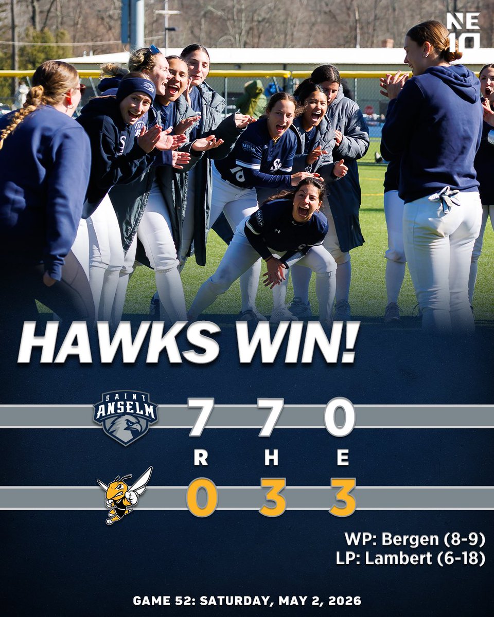 Saint Anselm Hawks Softball tweet media