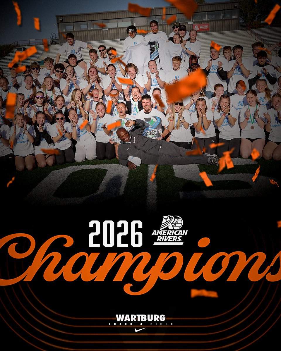 WartburgKnights's tweet image. 𝐀𝐋𝐋 𝐑𝐎𝐀𝐃𝐒 𝐋𝐄𝐀𝐃 𝐓𝐎 𝓦𝐀𝐕𝐄𝐑𝐋𝐘🏆

The Wartburg men and women sweep both indoor and outdoor conference championships for the first time since 2014!

#GoKnights x @WTF_knights