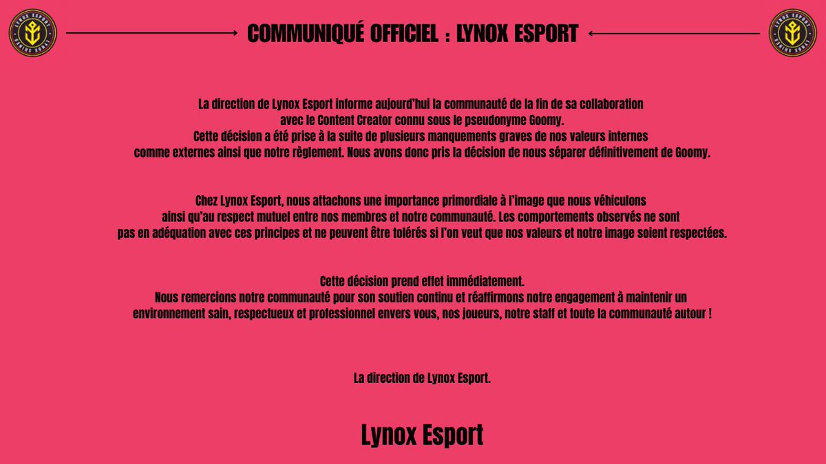 Lynox Esport tweet media