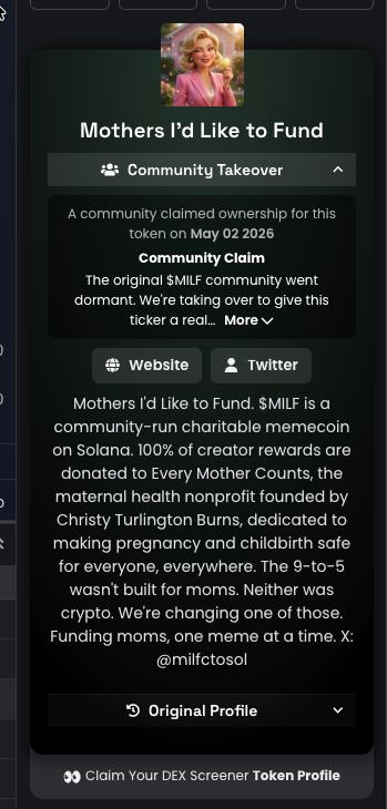 $MILF | Mothers I'd Like to Fund tweet media
