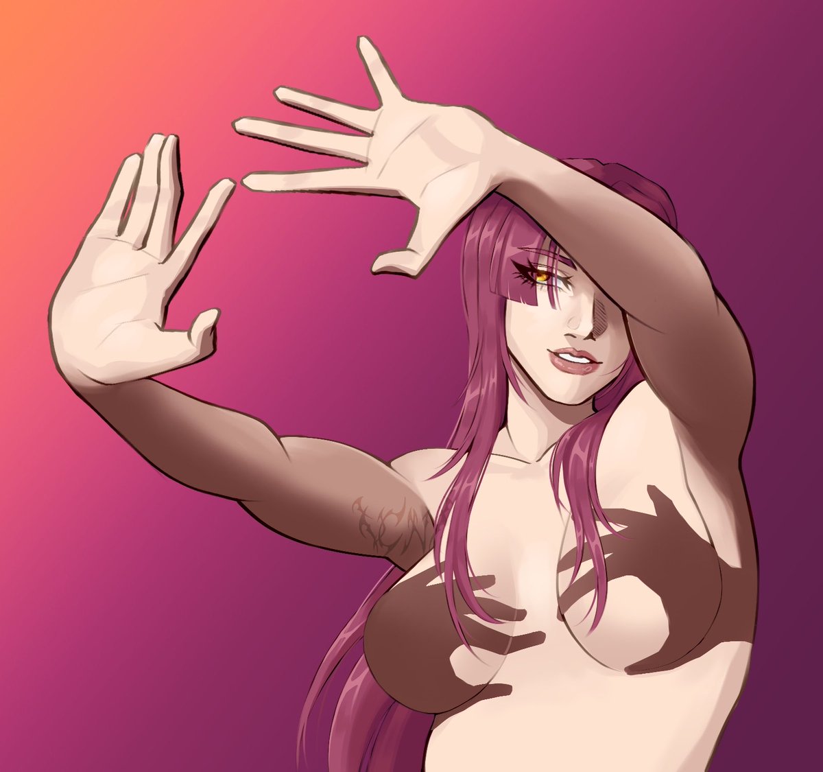 countess_nat's tweet photo. Obsessed with this photo and all the other art pieces I’ve seen of characters drawn like it 

Tw: non sexual nudity https://t.co/0JMDxPRo0H