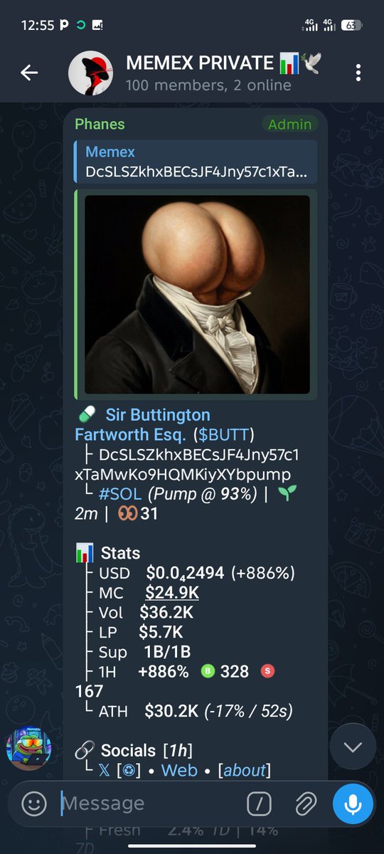 memx_caller's tweet image. Entry on $BUTT

DcSLSZkhxBECsJF4Jny57c1xTaMwKo9HQMKiyXYbpump
#Eth #memecoin #memecoin1000x