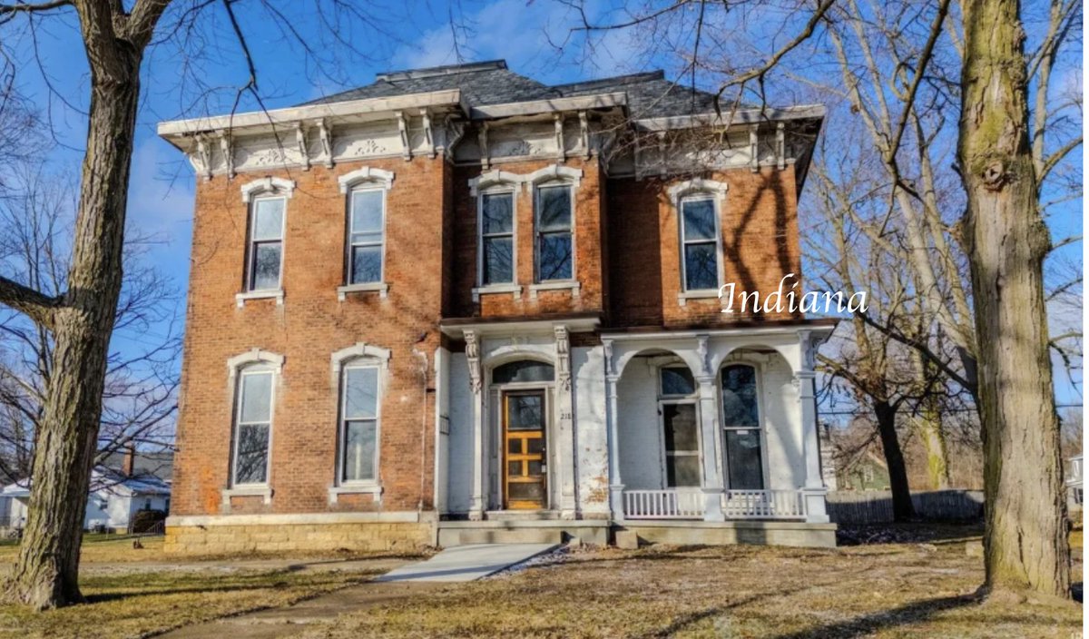 oldhousecalling's tweet image. Save This Old c.1885 #Indiana #Italianate - The Frank Morse House Reduced to $166,500. 
oldhousesunder50k.com/save-this-old-…