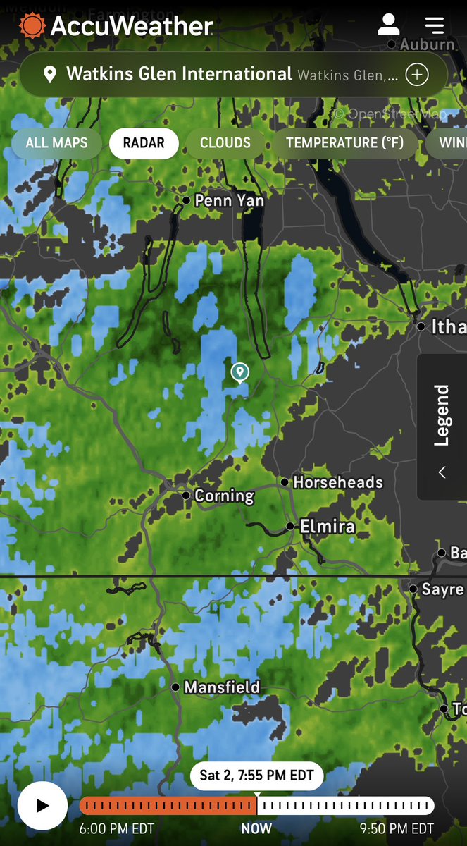RandomNascarLap's tweet photo. We are less than a week from the Watkins Glen quadruple header and it’s snowing https://t.co/HRC2gV3FyF