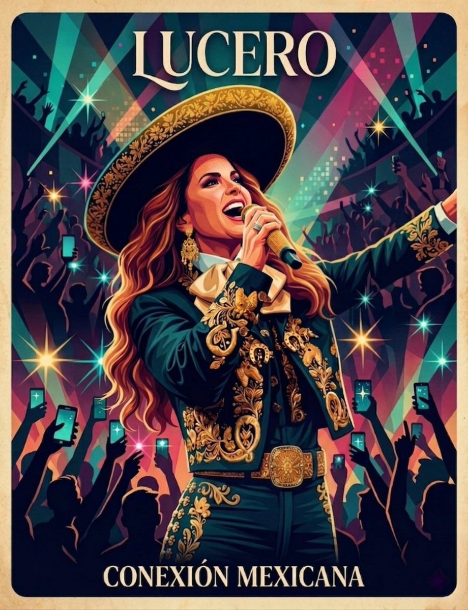 "No es solo música… es México en la voz de Lucero."
#Lucero
#Fanart 
💕
