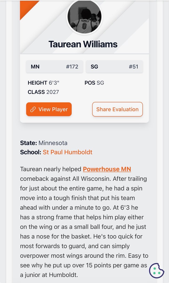 Taurean Williams (2027) tweet media