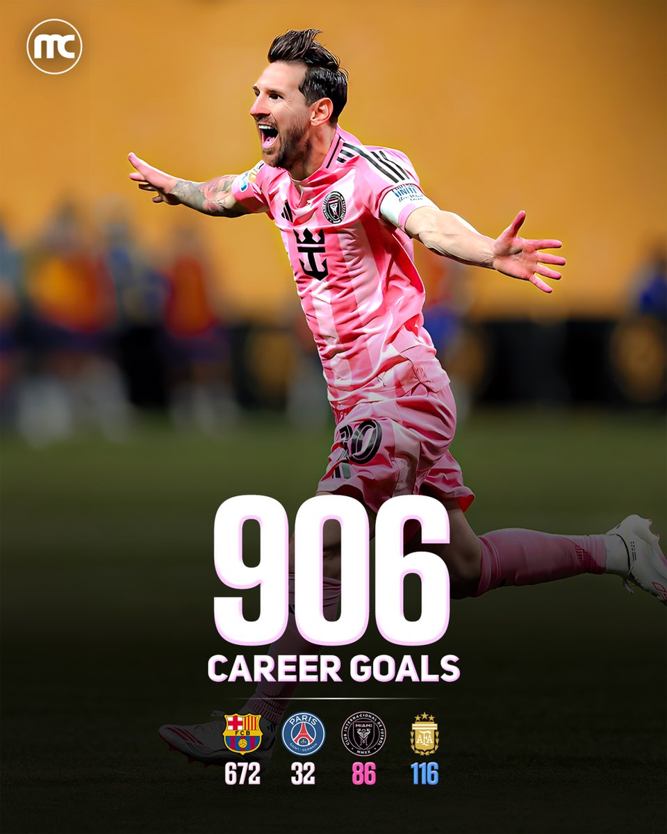 🚨LIONEL MESSI BECOMES THE FASTEST PLAYER TO SCORE 906 CAREER GOALS 🤯🐐