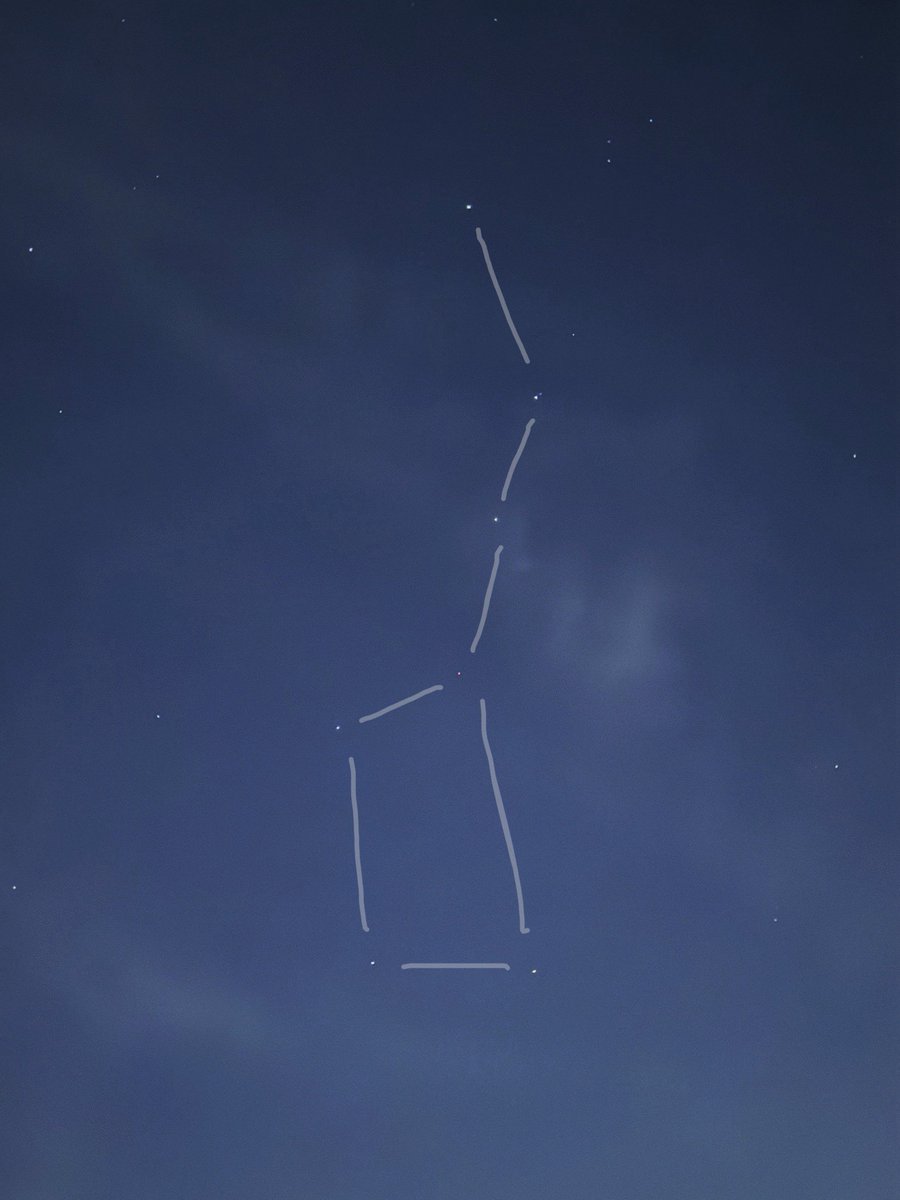 saw the big dipper for the first time last night 🥹 my seven!!!!