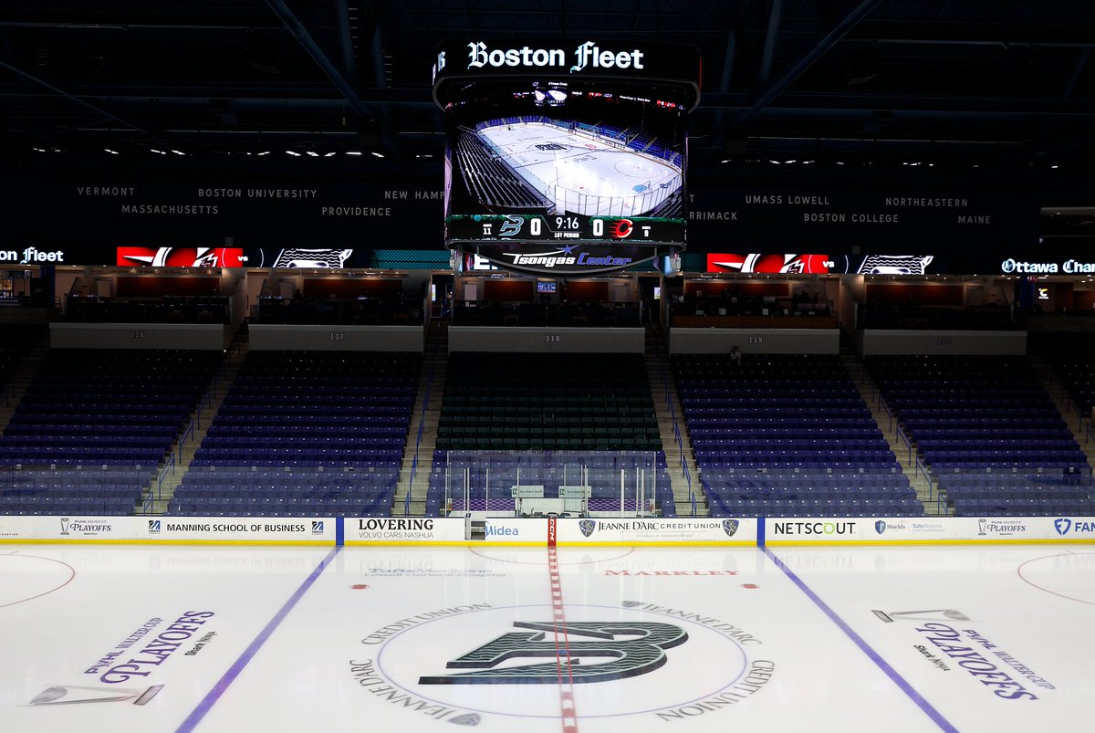 BarDown's tweet photo. Nothing beats the playoff logo on the ice 😍 https://t.co/HUMraqD1Ac