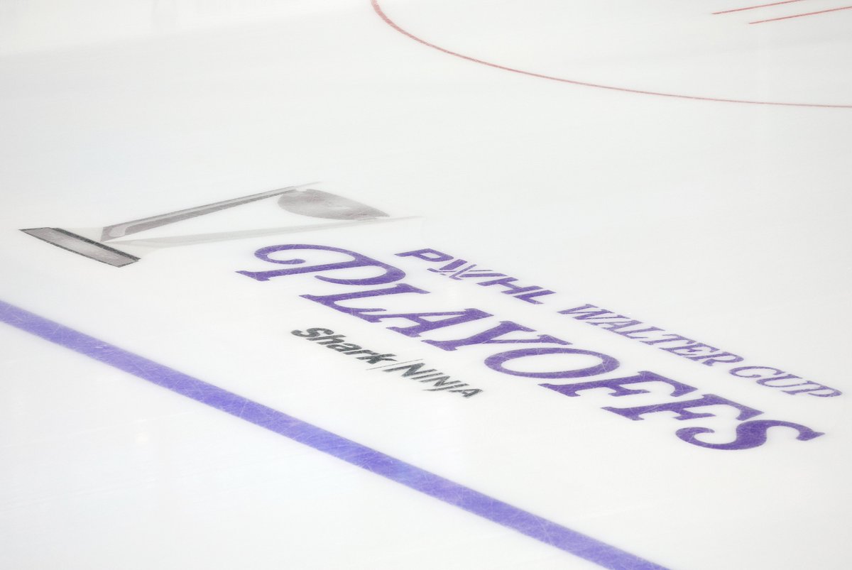 BarDown's tweet photo. Nothing beats the playoff logo on the ice 😍 https://t.co/HUMraqD1Ac