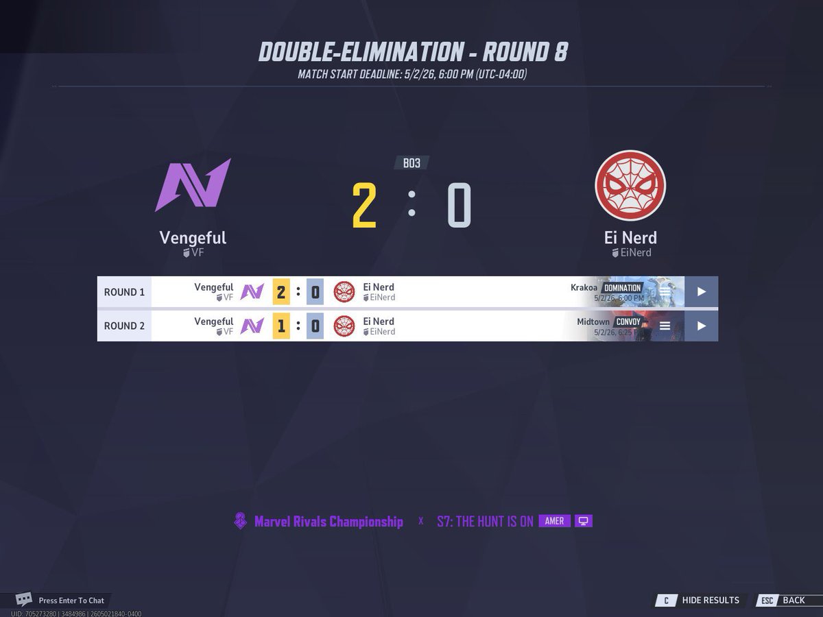 Vengeful Esports tweet media