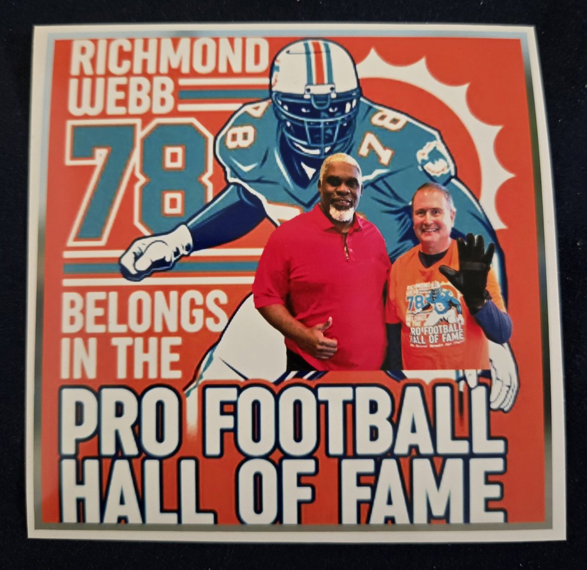 ronNcaphill's tweet image. All-time #NFL and #PhinsUp great:

@RichmondWebb - absolutely deserving of @ProFootballHOF based on a dominant career:
..1990s #AllDecade
..4 #AllPro (consecutive) 
..7 #ProBowl (consecutive) 

Yes, that was easy - and, yes, 🖼️ Isotoner gloves for old time sake.

RW78 for #PFH0F!