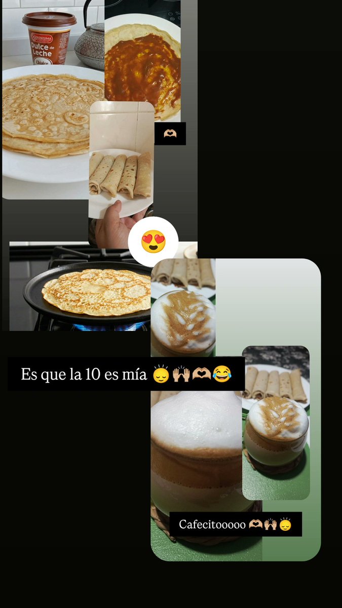 Alitobalmaceda's tweet image. La #10 es mía #Sabado #Casa #Cafe #Cocina #panqueques #Amorcito y felicidad 😍